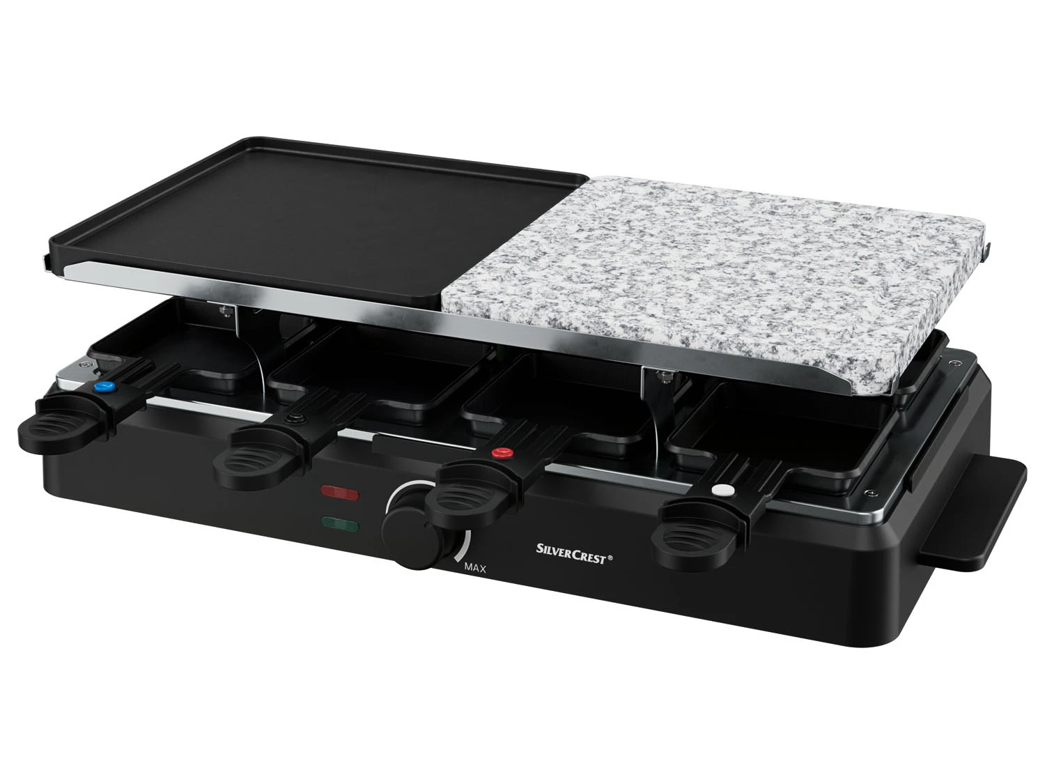 SILVERCREST® KITCHEN TOOLS Raclette Grill »SRGS 1400 D4/ SORGS 1400 D4«, Mit Heißem Stein 1 SILVERCREST® KITCHEN TOOLS Raclette Grill »SRGS 1400 D4/ SORGS 1400 D4«, Mit Heißem Stein