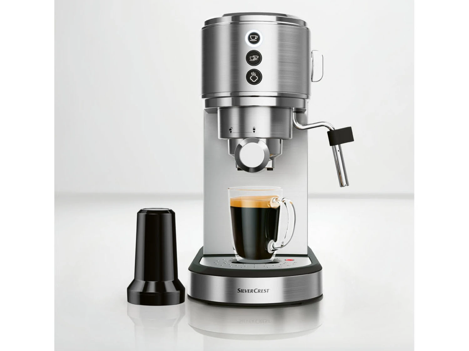 SILVERCREST® KITCHEN TOOLS Siebträgermaschine Slim SSMS 1350 B2, Für Espresso 6 SILVERCREST® KITCHEN TOOLS Siebträgermaschine Slim SSMS 1350 B2, Für Espresso – Bild 6