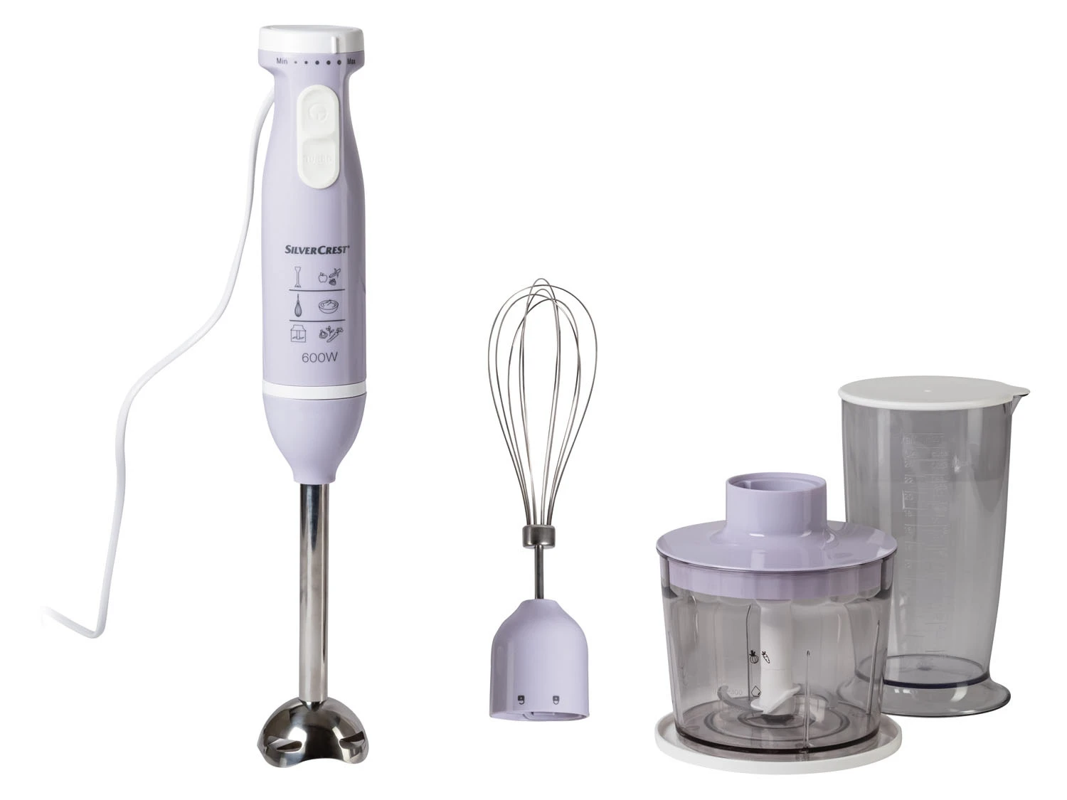 SILVERCREST® KITCHEN TOOLS Stabmixer Set SSMS 600 E6, 3-in-1: Mixen, Pürieren Und Zerkleinern 3 SILVERCREST® KITCHEN TOOLS Stabmixer Set SSMS 600 E6, 3-in-1: Mixen, Pürieren Und Zerkleinern – Bild 3