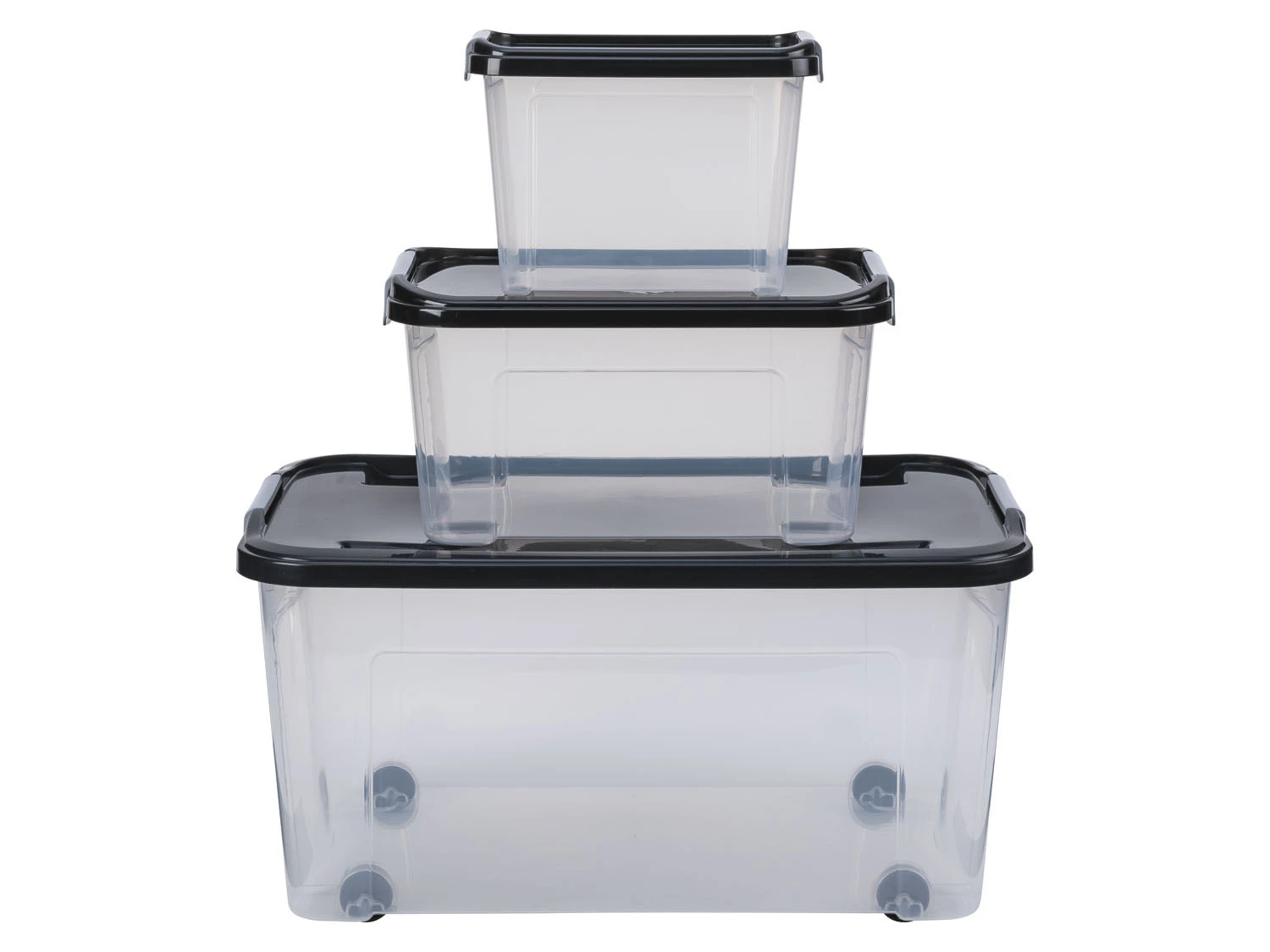 LIVARNO Home Aufbewahrungsboxen-Set, 3-teilig, Mit Deckel 2 LIVARNO Home Aufbewahrungsboxen-Set, 3-teilig, Mit Deckel – Bild 2