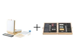 Crelando® Tischstaffelei Im Koffer + Sketching-Zeichenset