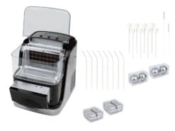 SILVERCREST® Eiswürfelmaschine »ICM 220A1« + Trinkhalmset XXL