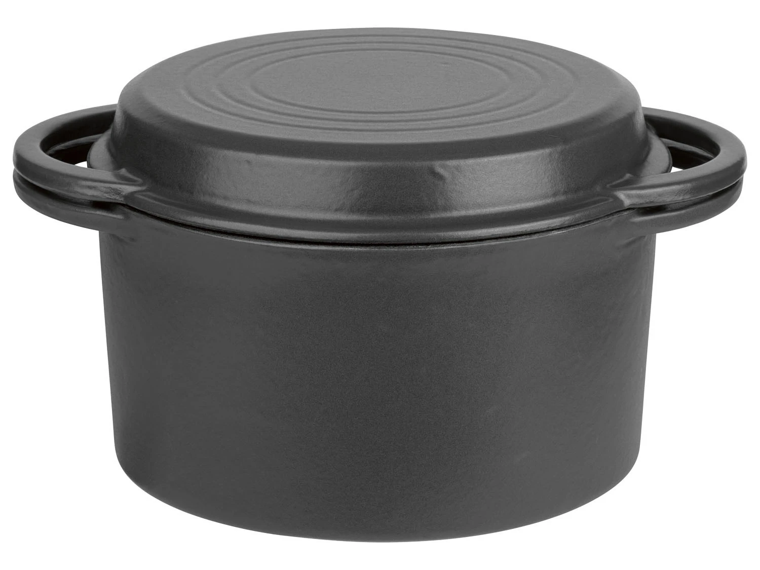 GSW Gusseisen Kochtopf, 2-in-1, Ø 21 Cm 2 GSW Gusseisen Kochtopf, 2-in-1, Ø 21 Cm – Bild 2