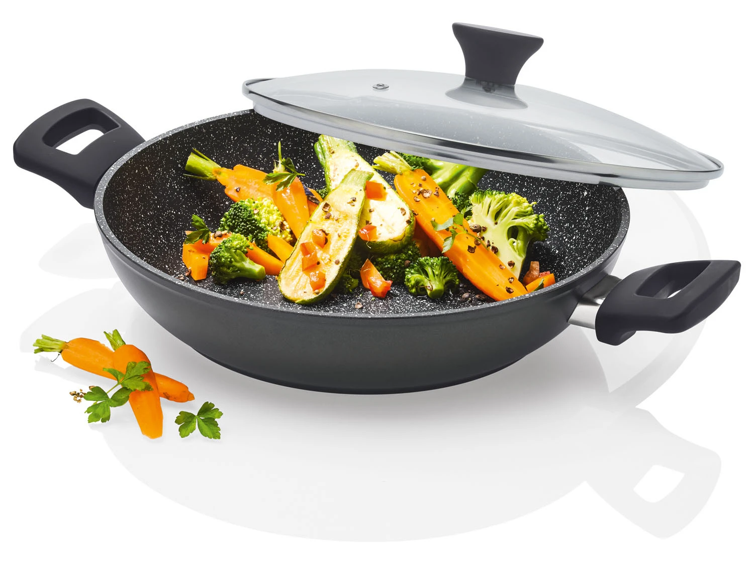 ERNESTO® Servierpfanne, 28 Cm, Aluminium, Mit Deckel 10 ERNESTO® Servierpfanne, 28 Cm, Aluminium, Mit Deckel – Bild 10