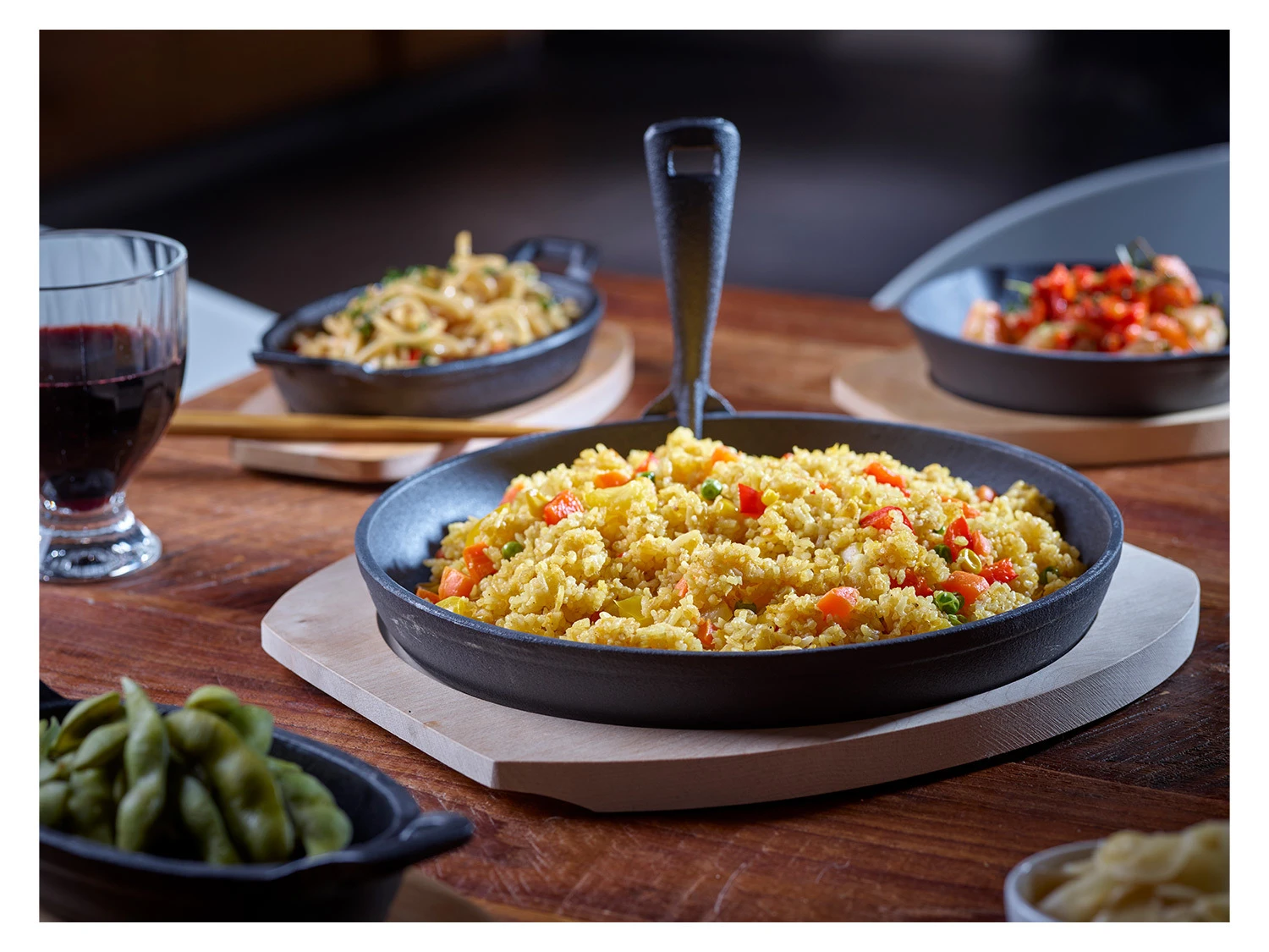 ECHTWERK Servierpfännchen Gusseisen Inkl. Servierbrett 3 ECHTWERK Servierpfännchen Gusseisen Inkl. Servierbrett – Bild 3