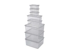 LIVARNO Home Aufbewahrungsboxen-Set, Mit Deckel, 8 Stück