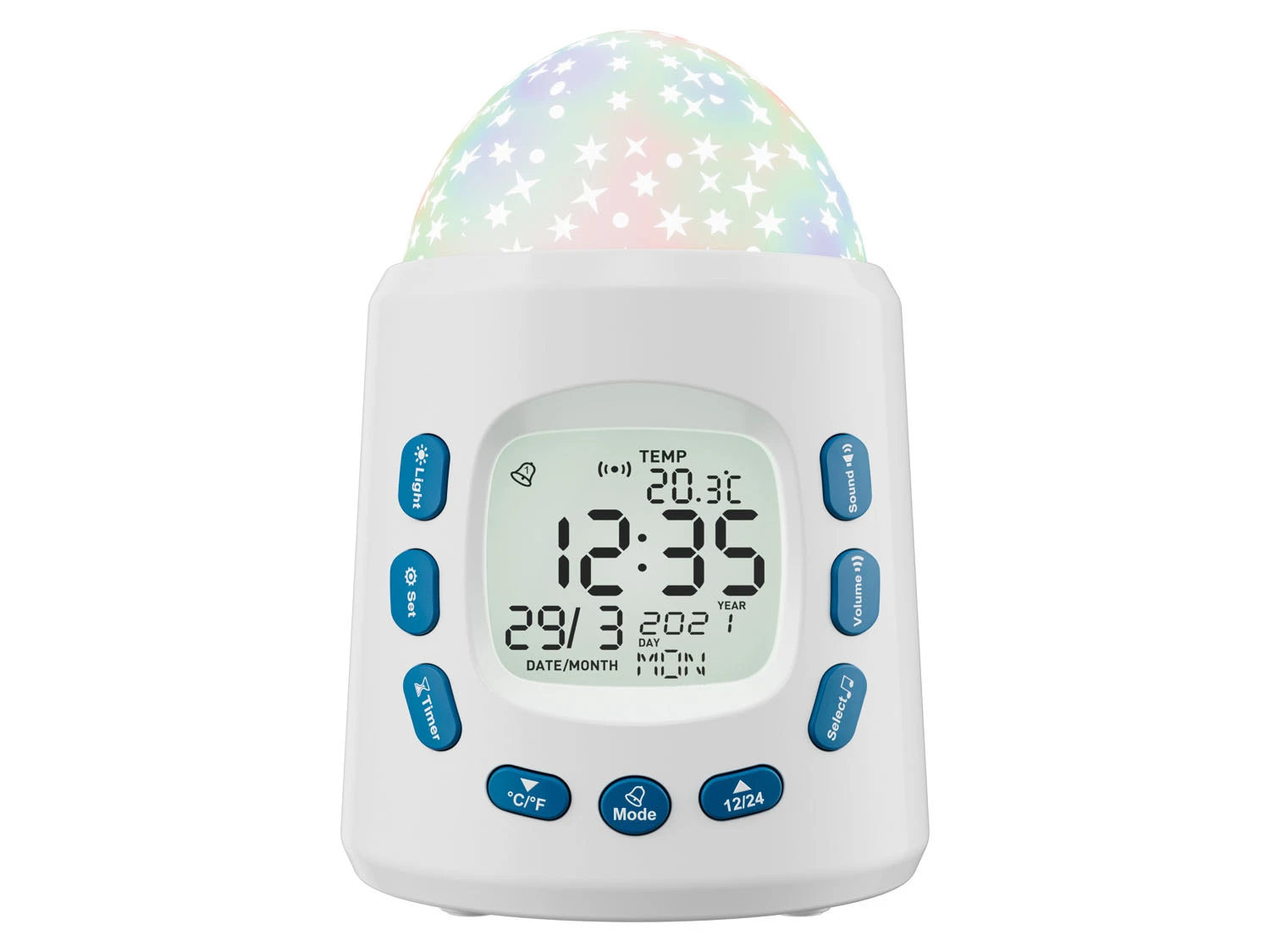 AURIOL® Wecker Mit Sternenprojektion, Mit 10 Melodien 2 AURIOL® Wecker Mit Sternenprojektion, Mit 10 Melodien – Bild 2