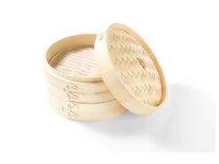 ERNESTO® Bambusdämpfer, ⌀ 25cm, Mit 2 Ebenen