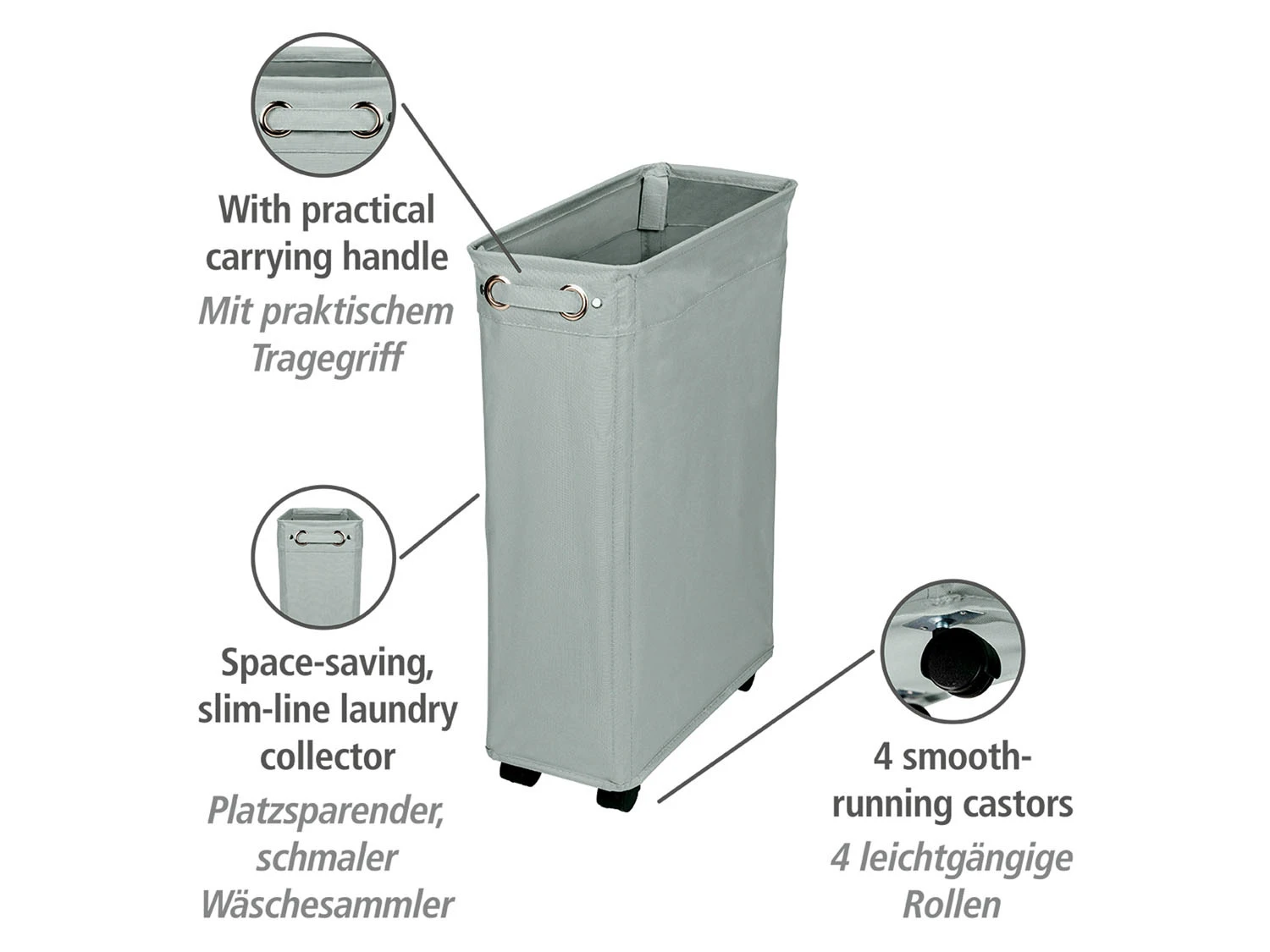 Wenko Wäschesammler »Corno«, Mit 4 Rollen 10 Wenko Wäschesammler »Corno«, Mit 4 Rollen – Bild 10
