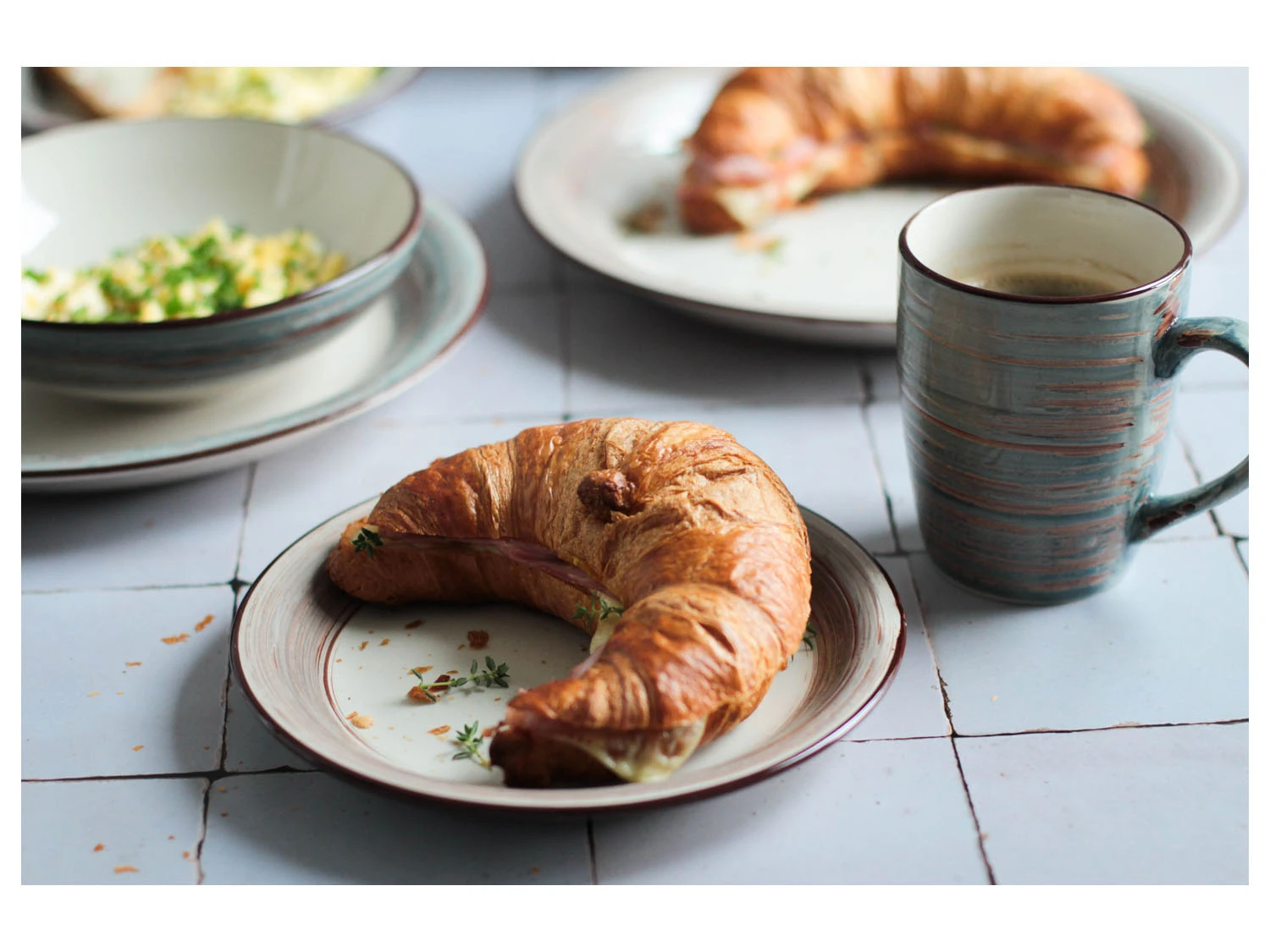 MÄSER Geschirr-Set »Duole«, Braun/blau, 16-teilig 2 MÄSER Geschirr-Set »Duole«, Braun/blau, 16-teilig – Bild 2