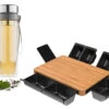 ERNESTO® Multifunktionales Schneidebrett + Trinkflasche Mit Teefilter
