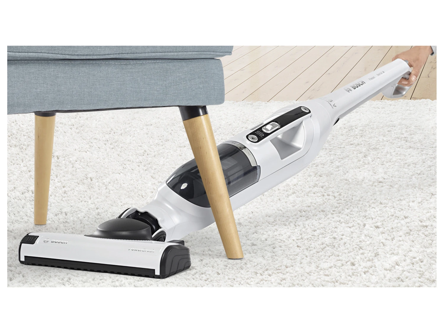 BOSCH Akkustaubsauger »BBH32WHITE«, Ohne Beutel 3 BOSCH Akkustaubsauger »BBH32WHITE«, Ohne Beutel – Bild 3