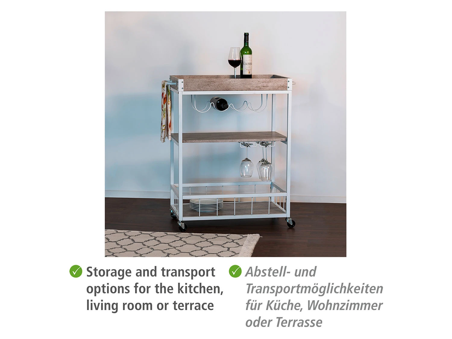 Wenko Küchenwagen Im Trendigen Walnussholz-Look 10 Wenko Küchenwagen Im Trendigen Walnussholz-Look – Bild 10