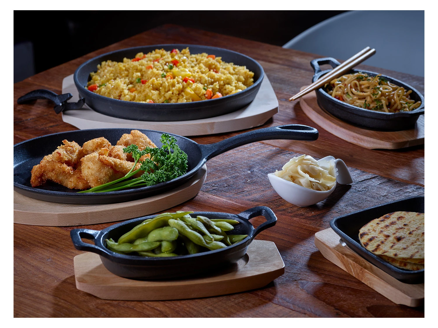 ECHTWERK Servierpfännchen Gusseisen Inkl. Servierbrett 6 ECHTWERK Servierpfännchen Gusseisen Inkl. Servierbrett – Bild 6