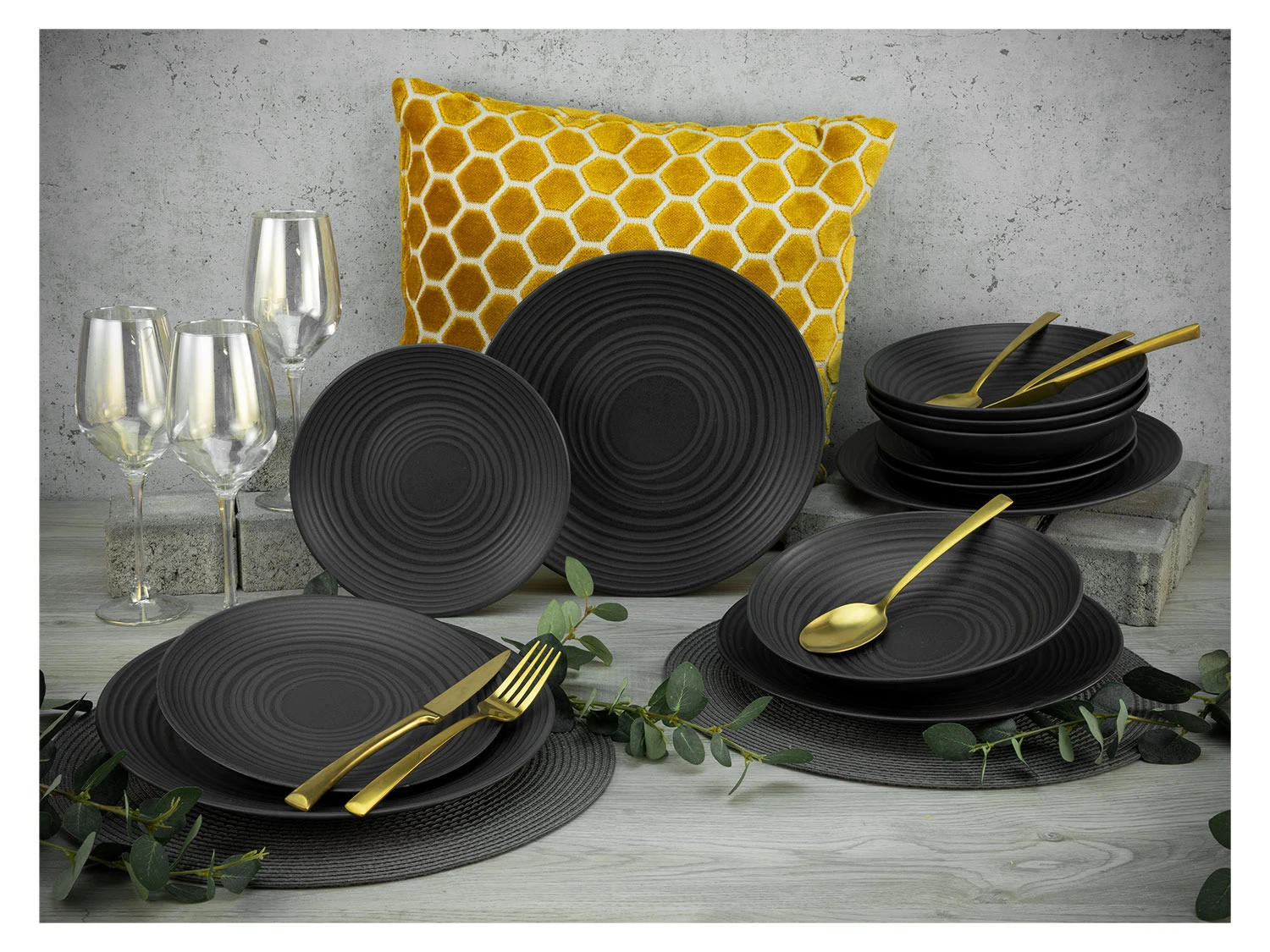 Creatable LAVA STONE ( ELEMENTS Collection ), Tafelservice 12 Teilig 5 Creatable LAVA STONE ( ELEMENTS Collection ), Tafelservice 12 Teilig – Bild 5