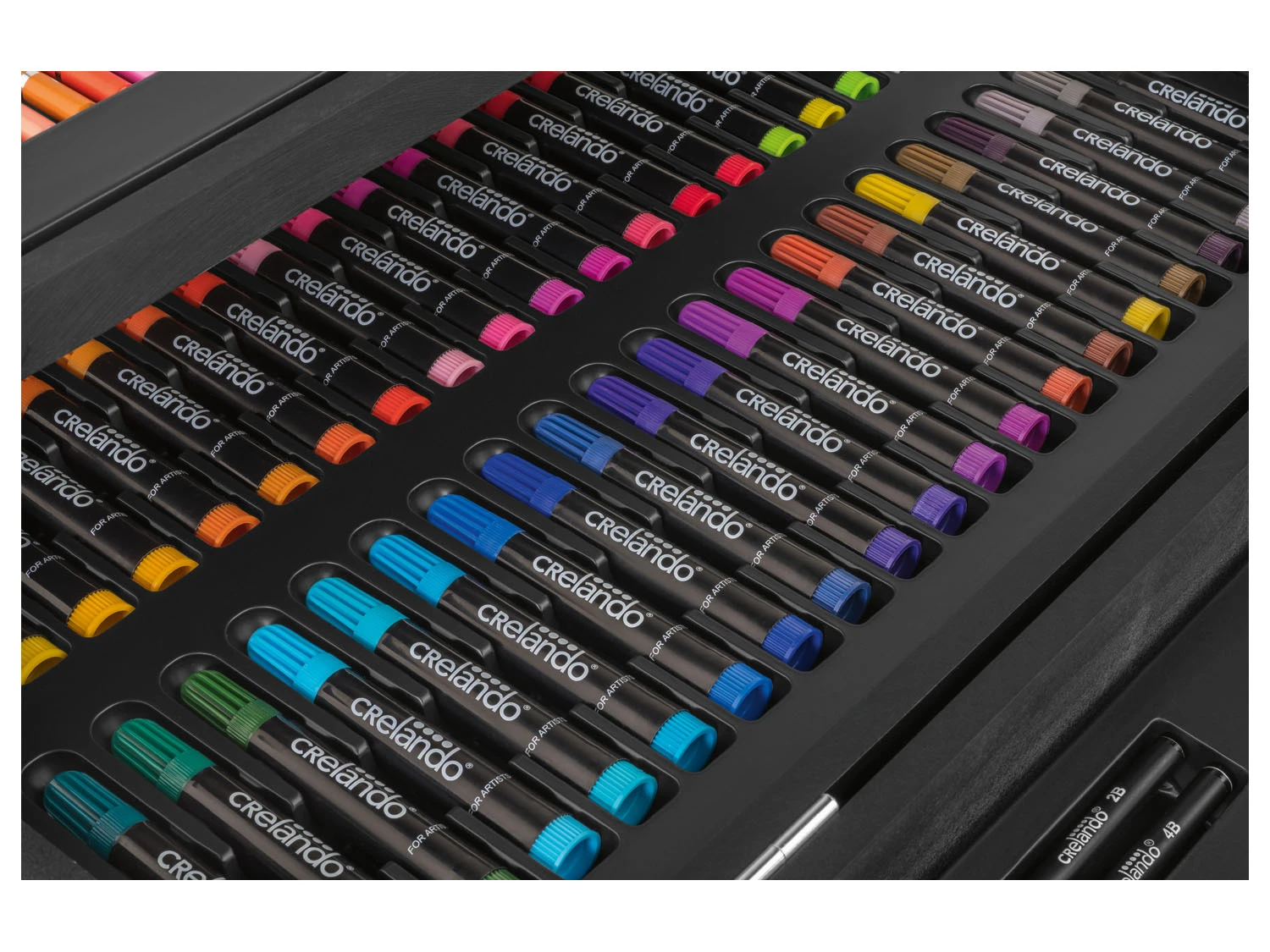 Crelando® Malkoffer Mit Farben, Im Holzkoffer 6 Crelando® Malkoffer Mit Farben, Im Holzkoffer – Bild 6