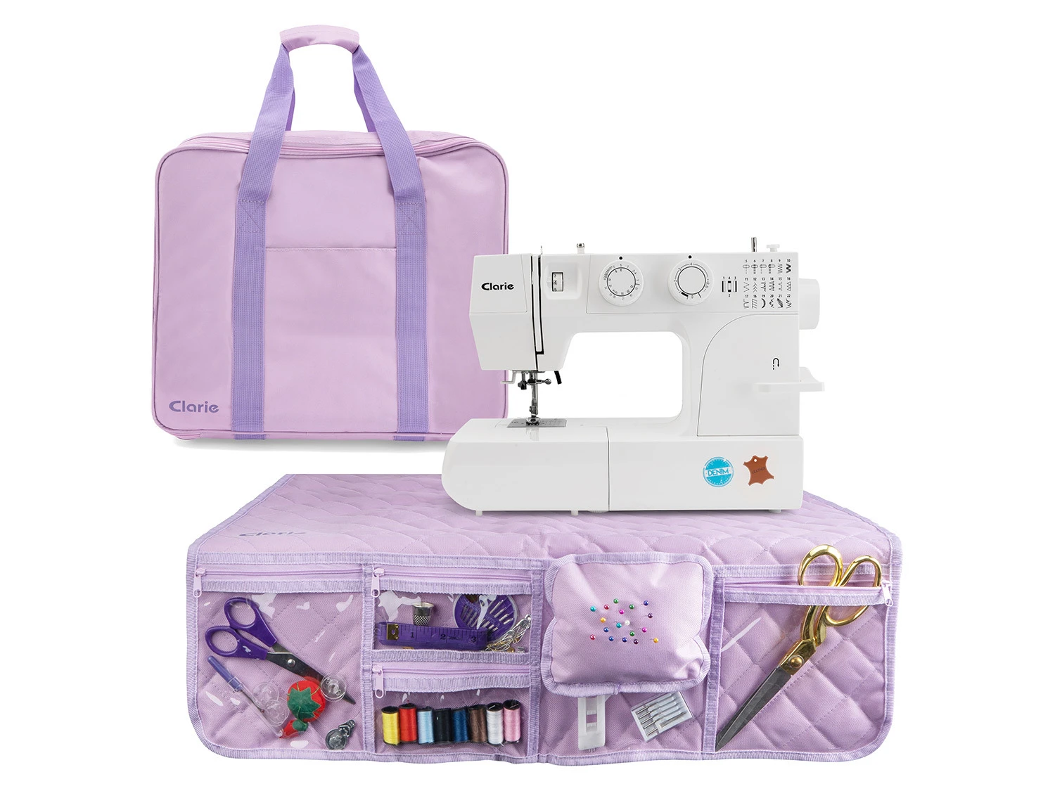 Nähmaschinenset Mit Nähmaschine Clarie16DLK 2 Nähmaschinenset Mit Nähmaschine Clarie16DLK – Bild 2