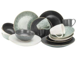 Creatable INDUSTRIAL GOLD, Geschirrset, Kombiservice 16 Teilig