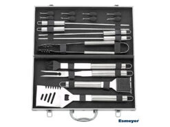 Esmeyer 18-tlg. Grillbesteck HOT Aus Edelstahl