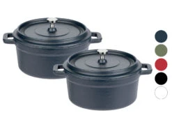 GSW Gusseisen Mini-Serviertöpfe, 2er Set