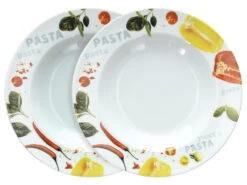 Tognana Pasta/Pizza Teller, 2er Set, Porzellan -Kuchenwelt Verkauf gcpd550992d3bea48c29554cd5b5e110b49