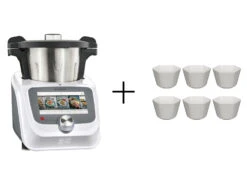 SILVERCREST® Monsieur Cuisine Connect Trend »SKMC 1200 F6« + Keramikförmchen