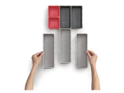 Joseph Joseph Duo Blox™ 7-teiliges Schubladen-Besteckeinsatz Set - Grau/Rot -Kuchenwelt Verkauf gcpd9e506187f284acaa6bcd15c0f5bd6e8
