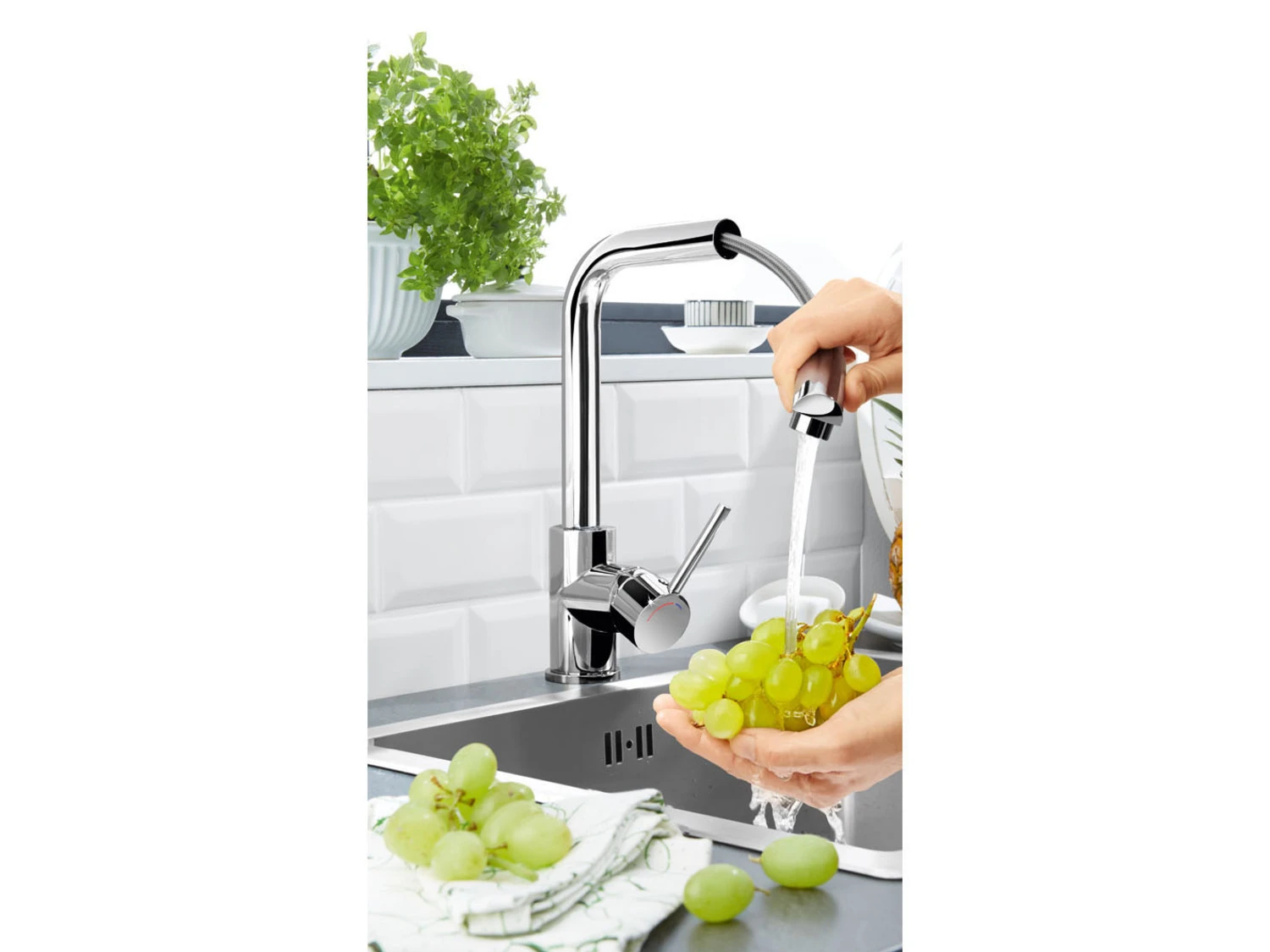 LIVARNO Home Design Küchenarmatur, Mit Brauseschlauch 10 LIVARNO Home Design Küchenarmatur, Mit Brauseschlauch – Bild 10