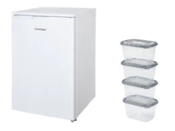 SILVERCREST® Kühlschrank Mit Gefrierfach »SKS 121 A1« + Kühlschrankdosenset