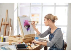 Crelando® Tischstaffelei Im Koffer + Sketching-Zeichenset -Kuchenwelt Verkauf gcped09db7d8cb447a59cb38a2ac1175cbf