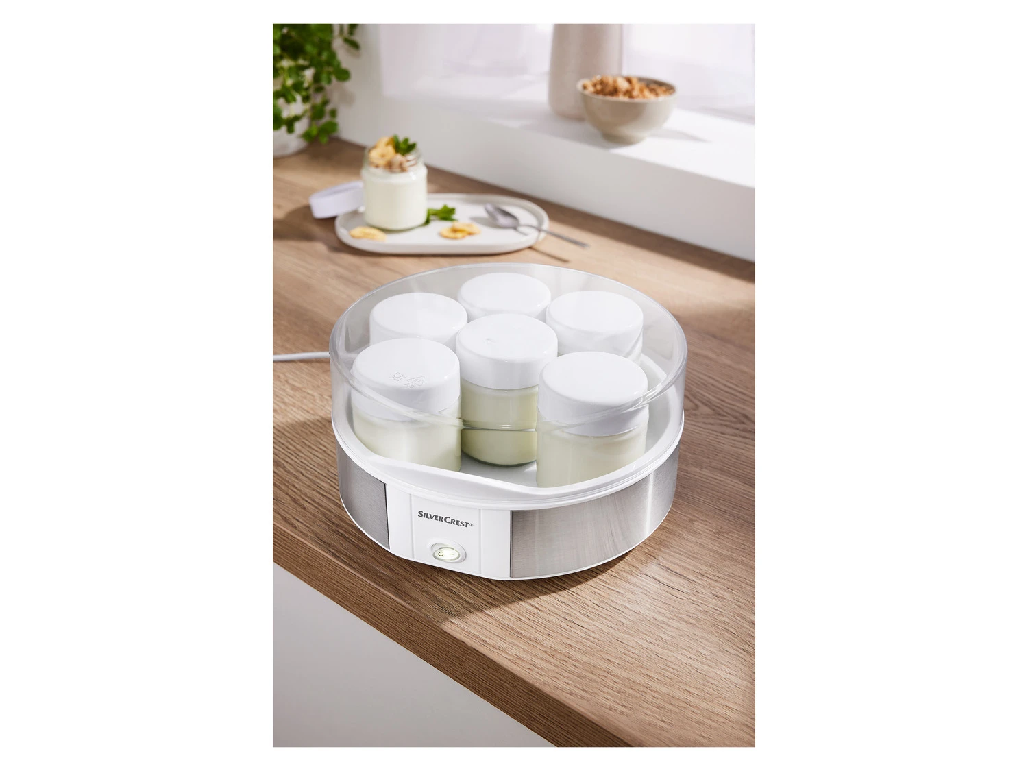 SILVERCREST® KITCHEN TOOLS Joghurtbereiter »SJB 15 A1«, Inkl. 7 Portionsgläser 2 SILVERCREST® KITCHEN TOOLS Joghurtbereiter »SJB 15 A1«, Inkl. 7 Portionsgläser – Bild 2