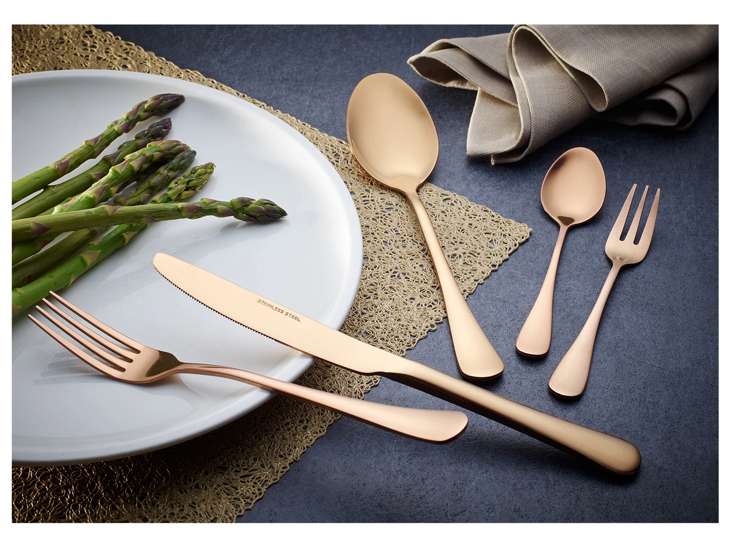 ECHTWERK Besteck Sorrent 30-teilig Stonewashed 3 ECHTWERK Besteck Sorrent 30-teilig Stonewashed – Bild 3