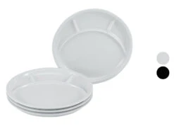 Creatable Fondue Und Grill-Teller UNIVERSAL Porzellan 4 Teilig