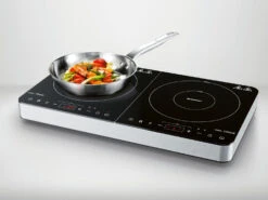 SILVERCREST® Doppelinduktionskochplatte »SDI 3500 D4« + Aluguss-Topf -Kuchenwelt Verkauf gcpf53e2b012e014317be857652f4336b08