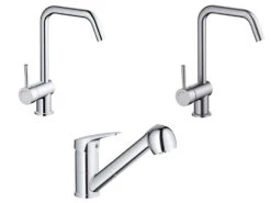 LIVARNO Home Einhebel-Spültischarmatur, 40-mm-Kartusche, Mit Temperaturbegrenzer