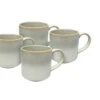 VanWell Kaffeebecher 4erSet 42cl Mit Farbglausur Steingut