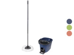 Vileda Wischmop Komplett-Set »Easy Wring & Clean«, Mit Power-Schleuder 